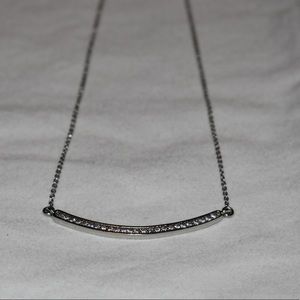 Banana republic smile silver necklace